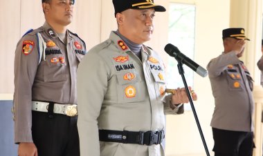 Kapolres Rohil Pimpin Upacara Serah Terima Jabatan