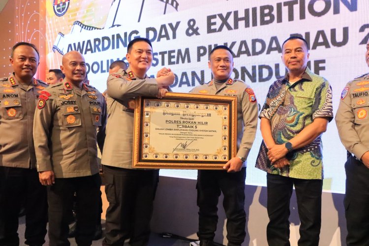 Polres Rohil Raih Terbaik 5 se-Polda Riau. Ini Capaiannya