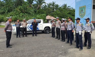 Antisipasi Lakalantas Jelang Lebaran, Satlantas Polres Rohil Gelar Rampcheck Kendaraan
