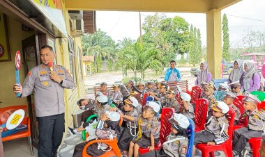 Polisi Sahabat Anak, Polsek Pujud Terima Kunjungan PAUD Terpadu Annisa