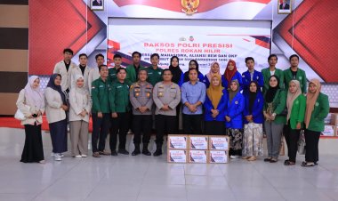 Polres Rohil Gelar Baksos Polri Presisi Bersama Mahasiswa, Sambut Bulan Ramadhan 1446 H