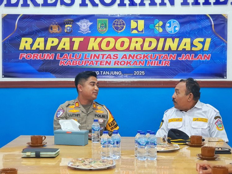Satlantas Polres Rohil Gelar Rakor Bersama Dishub dan Organda