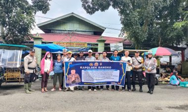 Polsek Bangko Beri Tips Aman Mudik Lebaran, 1446 H