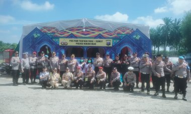 Kapolsek Bagan Sinembah Tinjau Pos Pam, Antisipasi Tindak Kriminal dan Kerawanan Lalin