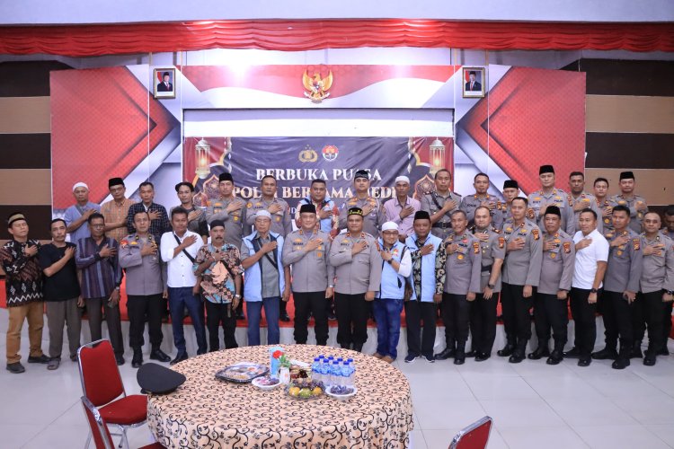Polres Rohil Gelar Buka Bersama Ramadhan 1446 H, Perkuat Sinergi dengan Media