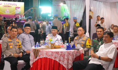 Kapolda Lampung Bersama Forkopimda Provinsi Lampung Monitoring Keamanan Malam Takbiran Idul Fitri 1446 H/2025 M