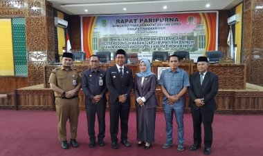 Pemkab Rohil Sampaikan LKPJ Bupati Tahun 2024 Melalui Rapat Paripurna DPRD
