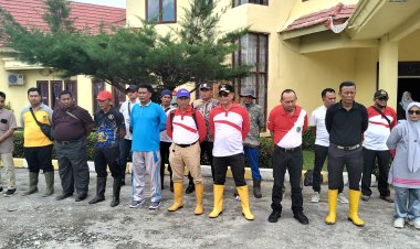 Antisipasi Karhutla, Polsek Bangko Pusako Polres Rohil Hadiri Apel Kesiapsiagaan