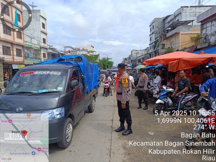 Polsek Bagan Sinembah Patroli Rutin dan Pengaturan Arus Lalu Lintas