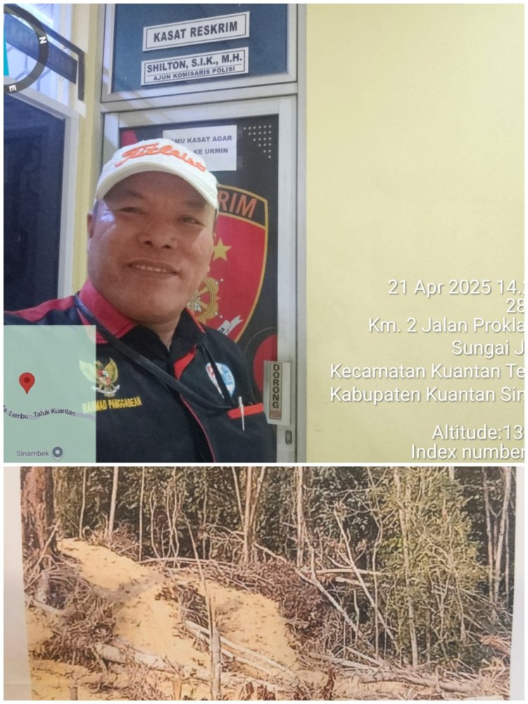 Tindak Lanjuti Laporan, Penyidik Polres Kuansing Akan ke Lokasi Lahan Karet Milik Sonter