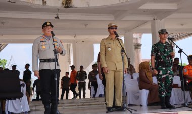 Bupati, Kapolres dan Dandim O321 Rohil, Hadiri Apel Kesiapsiagaan Penanggulangan Karhutla