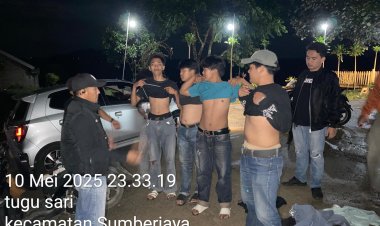 Tingkatkan Kamtibmas Malam Hari, Polres Lampung Barat Laksanakan Giat Patroli Sekala Besar
