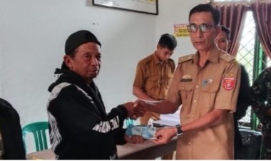 Pemdes Campang Tiga Kecamatan Batu Ketulis Salurkan BLT-DD Kepada 16 KPM