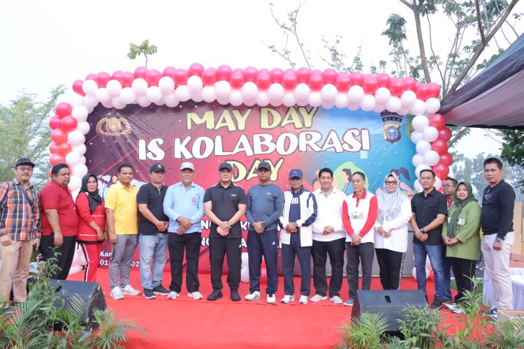 Wabup Rohil Hadiri Peringatan May Day 2025 di Polres Rohil