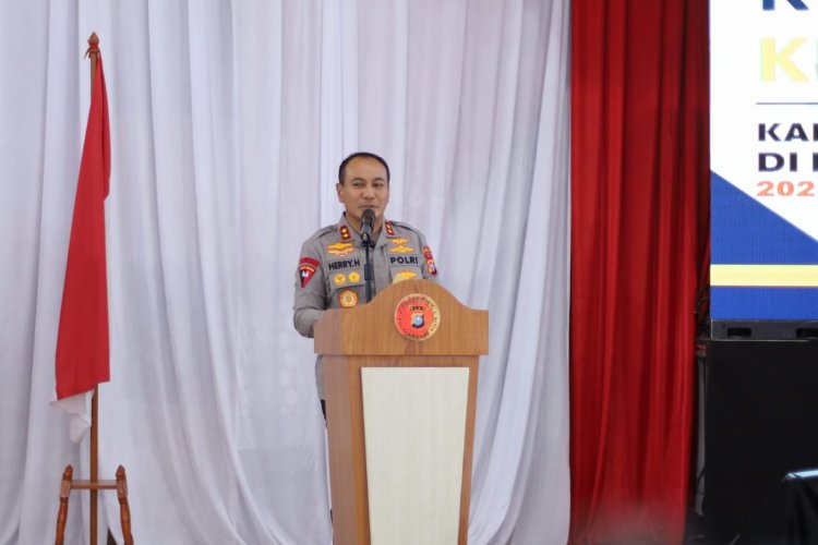 Kapolda Riau Kunjungi Polres Rohil, Letakkan Batu Pertama Pembagunan Gedung Pelayanan Publik