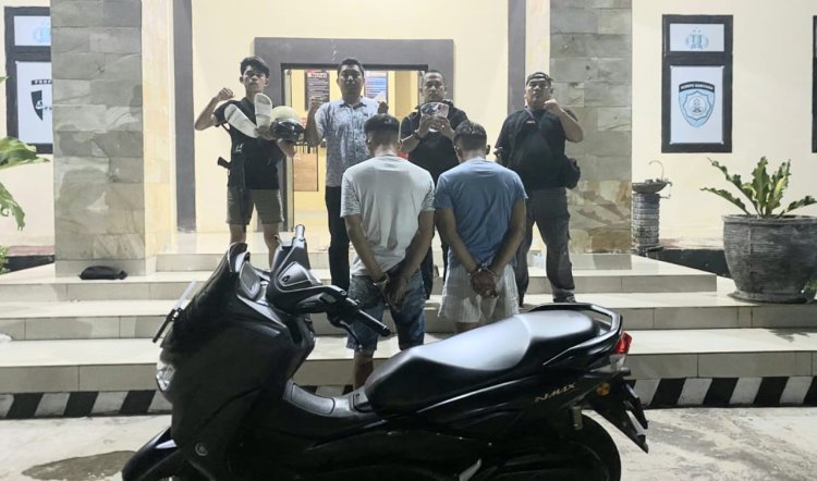 Bersama Tim Gabungan, Polsek Kota Agung Tangkap Dua Pelaku Curanmor Lintas Kabupaten