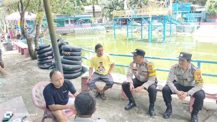 Polsek Bagan Sinembah Patroli Tempat Keramaian dan Wisata, Ciptakan Kamtibmas Kondusif