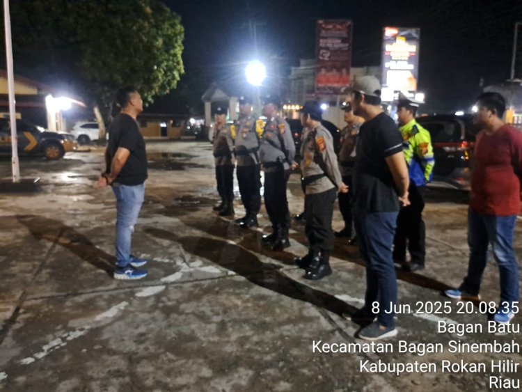 Ciptakan Kondisi Aman dan Nyaman di Wilkum Bagan Sinembah, Polsek Bagan Sinembah Giat KRYD