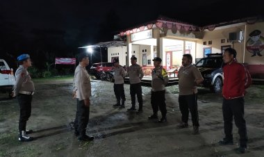 Polsek Bandar Negri Suoh Giat Patroli KRYD Malam Hari Skala Besar Guna Cegah dan Tangkal Tindak Pidana