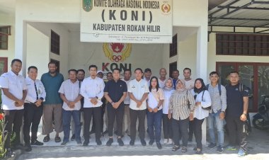 Usai Sertijab, Pengurus KONI Rohil Gelar Rapat Perdana