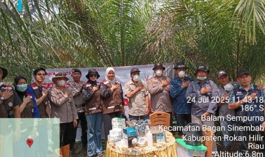 RS Awal Bros Bagan Batu Gelar Pemeriksaan Kesehatan di Lokasi Karhutla Teluk Nilap Jaya