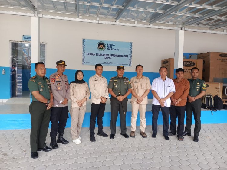 Dandim 0422/Lampung Barat Cek Lokasi Dapur Sehat SPPG