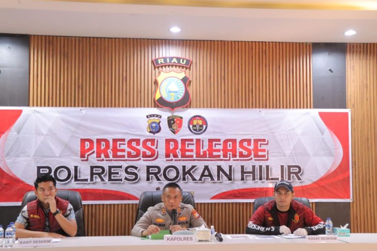 Polres Rohil Amankan 5 Tersangka di 5 TKP Berbeda, Komitmen Tindak Perusak Hutan dan Karhutla
