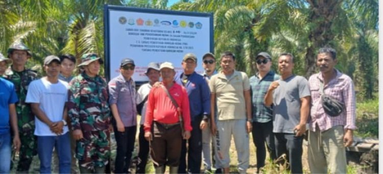 Satgas PKH Garuda Pasang Plang Peringatan Perambahan di Dumai, PBPH HPH DRT Diduga Lalai Jaga Amanah Negara