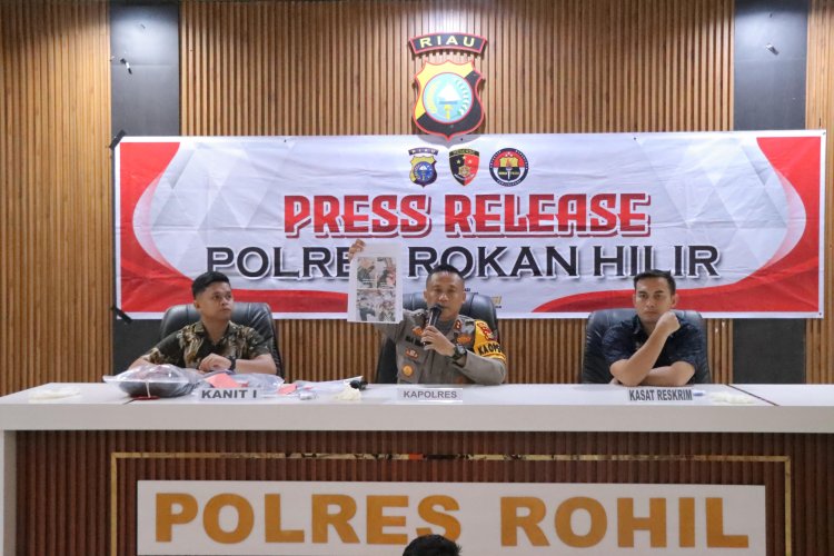 Kapolres Rohil Ungkap Kasus Pembunuhan Berencana oleh Kakak Kandung di Pasir Limau Kapas