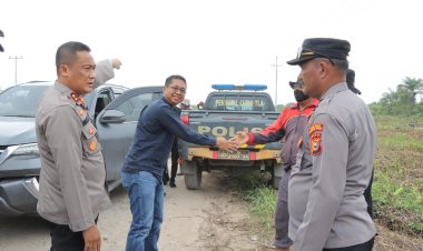 Kapolres Rohil, Wabup, dan Dandim 0321 Tinjau Karhutla di Kubu Babussalam