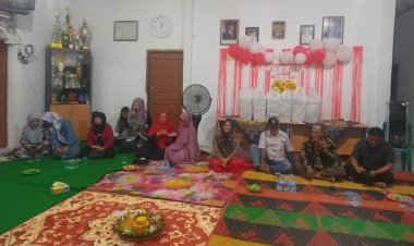 Malam Menyambut HUT RI ke-80, Kepenghuluan Bagan Manunggal Gelar Tasyakuran Bersama Warga