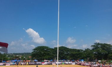 Khidmat, Danramil 03/Bagan Sinembah Pimpin Upacara HUT RI ke-80