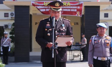 Dalam Suasana Khidmat, Polres Rohil Peringati HUT Kemerdekaan RI ke-80