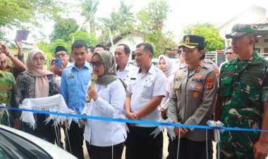 Kapolres Lampung Timur Dampingi Bupati Dalam Kegiatan Ceremony Dapur MBG SPPG di Desa Bumi Harjo