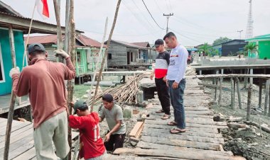 Pemkab Rohil Tanggap Keluhan Warga, Jalan Damai Panipahan Darat Kembali Bisa Difungsikan