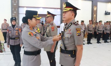 Kapolres Lampung Timur Pimpin Sertijab Wakapolres, Pejabat Utama dan Kapolsek Jajaran