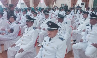 Bupati Rohil Bistamam Kukuhkan Johan Taruna Sebagai Penghulu Bagan Manunggal