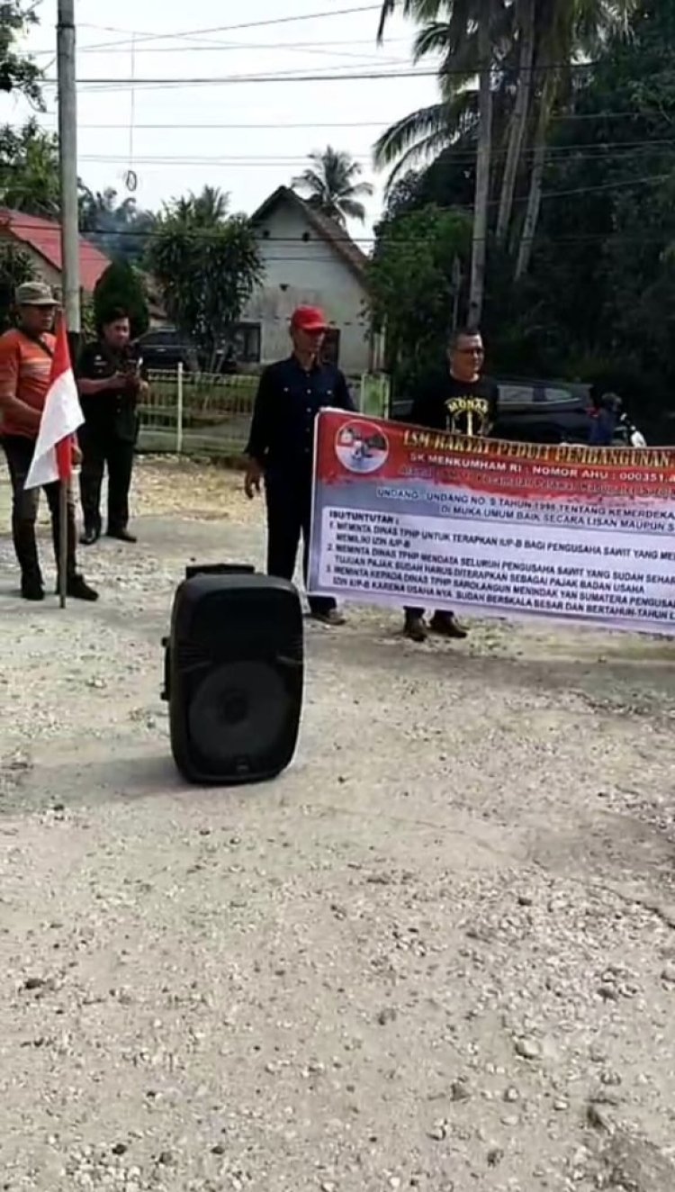 LSM RPPI Gelar Aksi Damai Tuntut PT Yan Sumatra Patuhi Aturan Perkebunan