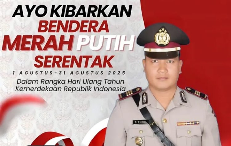 Kapolsek Bagan Sinembah Himbau Masyarakat Pasang Bendera Merah Putih Jelang 17 Agustus