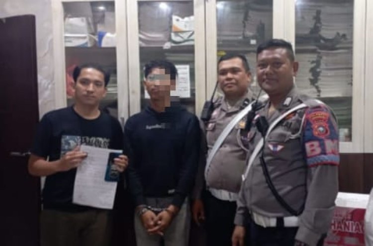 Pengendara KLX Tidak Pakai Helm, Ditangkap Karena Buang Ekstasi