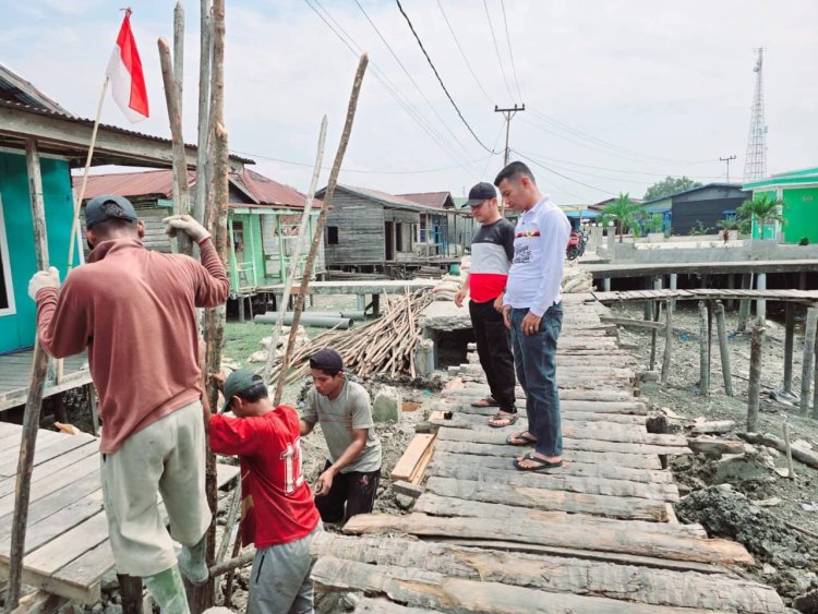 Pemkab Rohil Tanggap Keluhan Warga, Jalan Damai Panipahan Darat Kembali Bisa Difungsikan