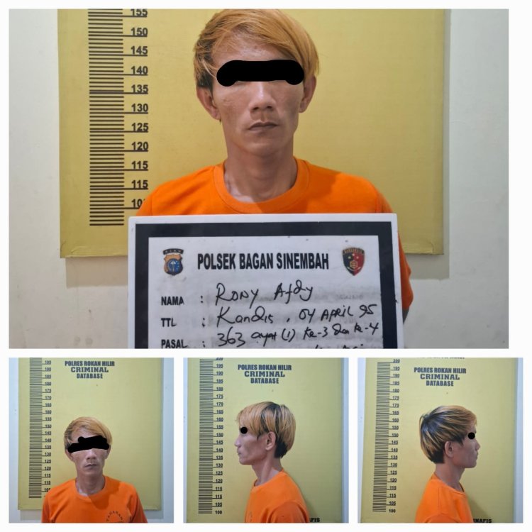 Polsek Bagan Sinembah Tangkap Pelaku Pencurian Sepeda Motor