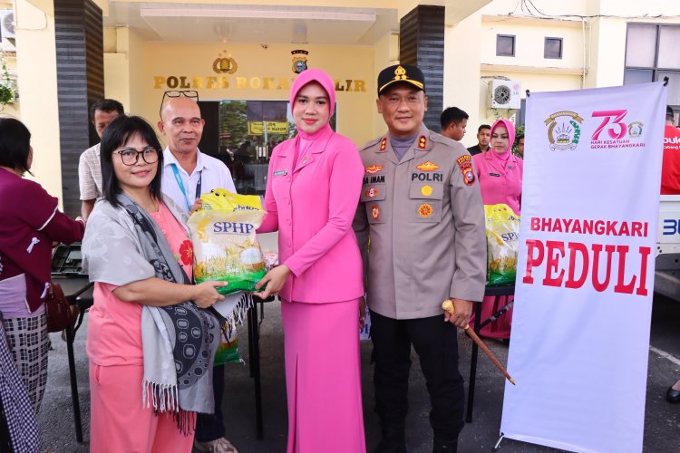 Polres Rokan Hilir Gelar Gerakan Pagan Murah Bersinergi dengan BULOG