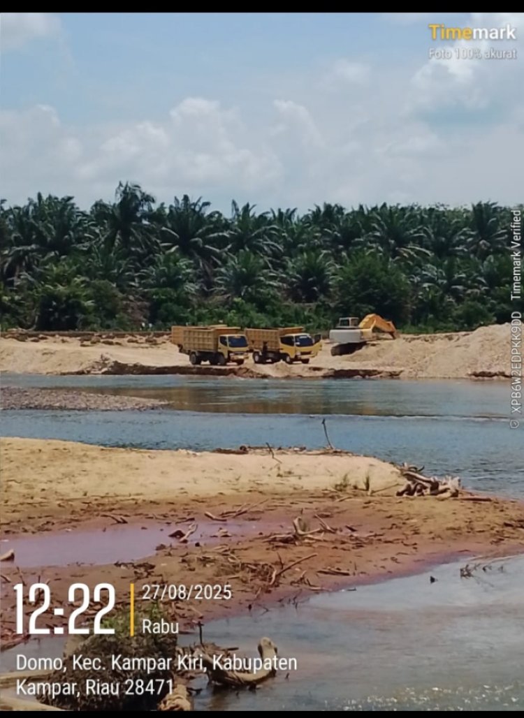 Kapolri Diminta Tindak Dugaan Tambang Pasir Ilegal di Desa Domo, Masyarakat Soroti Keterlibatan Panitia Masjid