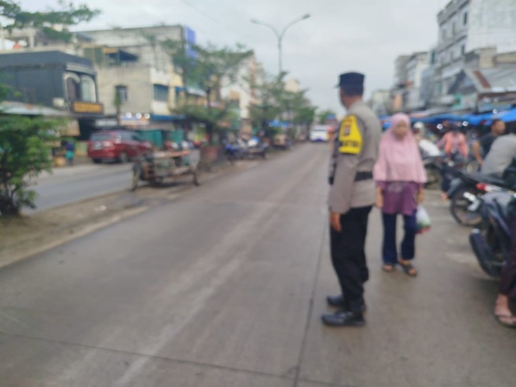 Polsek Bagan Sinembah Gelar Strong Point Pagi, Wujud Kepedulian bagi Pengguna Jalan