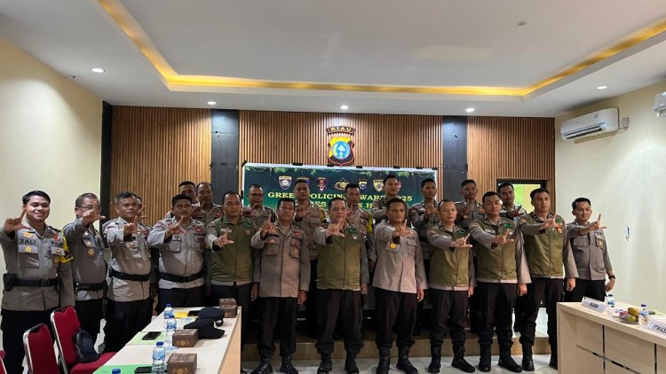 Tim Polda Riau Laksanakan Penilaian Green Policing Award Bhabinkamtibmas Polres Rohil