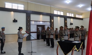 Beberapa Perwira Polri Di Lampung Timur Terkena Gelombang Mutasi Jabatan