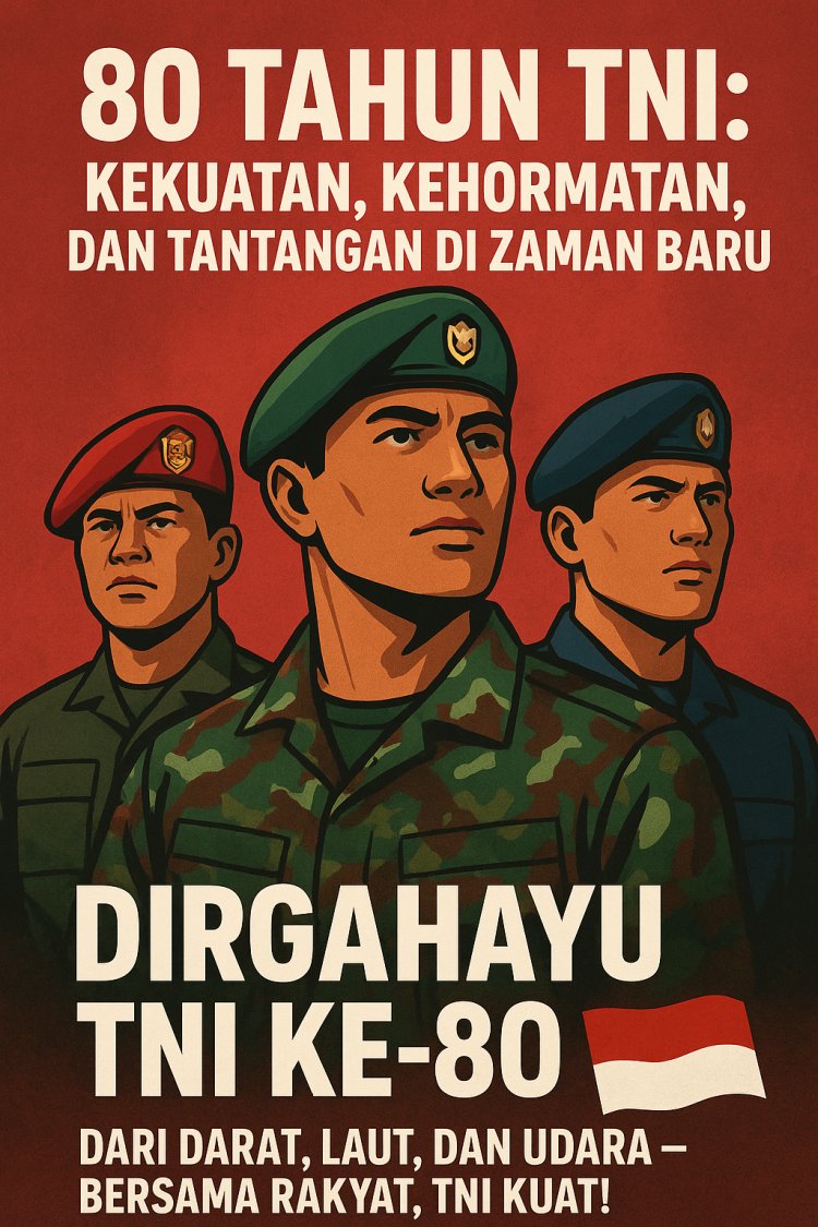 80 Tahun TNI: Kekuatan, Kehormatan, dan Tantangan di Zaman Baru