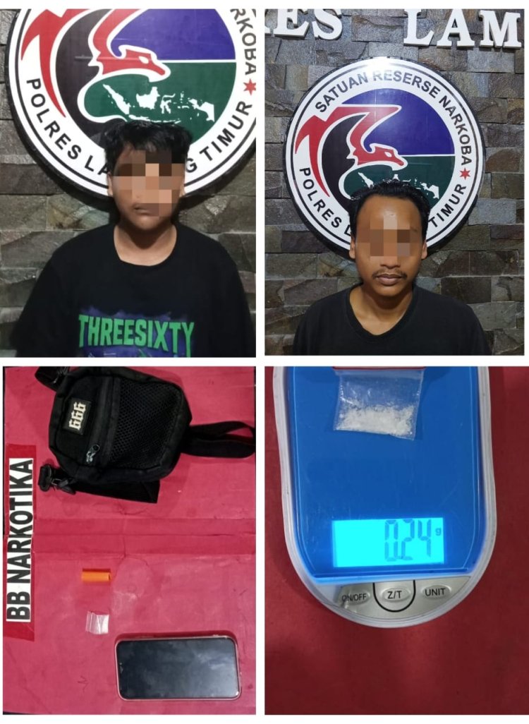 Berhasil Mengamankan dua Tersangka Dalam Penyalahgunaan Narkotika