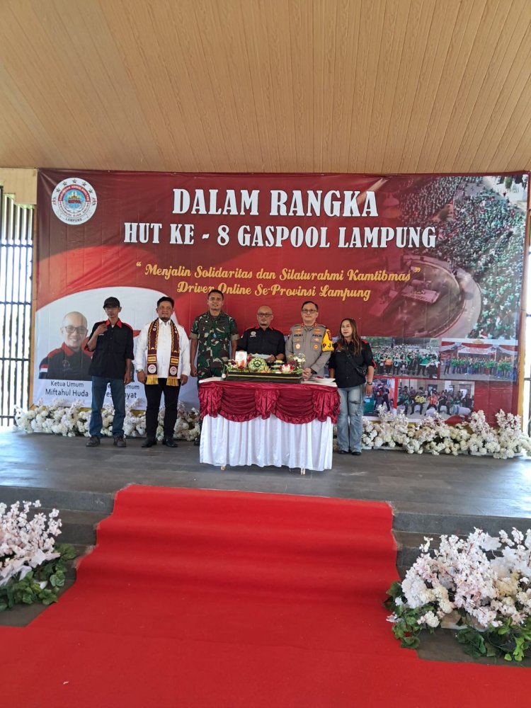 HUT Ke-8 Gaspool Lampung Dihadiri Kapolda Lampung Bersqma  Forkopimdq Provinsi Lampung